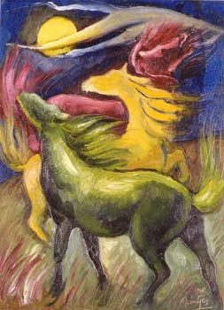 1948 Horses in the wind 370x265mm_JM218
