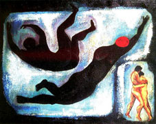 Ruy Calçada BASTOS “And we made love”, 1967 – oil/canvas – 60x80.5 cm