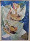 Ruy Calado BASTOS "Abstract", 1960 - oil/canvas - 98x68 cm - in Private Coll., Durban