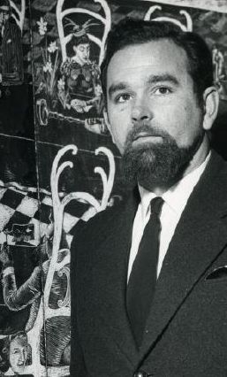 Ruy Calçada BASTOS - painter and poet - in 1962 (img. Dansk Kulturarv 2016 and Aarhuus Stiftstidende 8. Marts 1962)