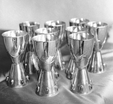 Tessa Fleischer jewellery - silver goblets from the mid 70s