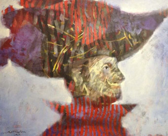 Cyril FRADAN "Philippe IV.", 1969 - oil/canvas - 80x100 cm