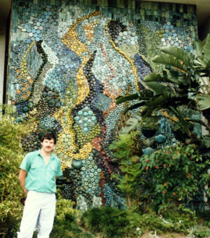 Barbara Greig ceramic mural at Southern Sun Elangeni Hotel, Durban