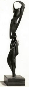 George JAHOLKOWSKI "Nude with scarf", 1960 - copper sheet - 134 cm H - ref. S/60/2 - originally acq. by John Schlesinger
