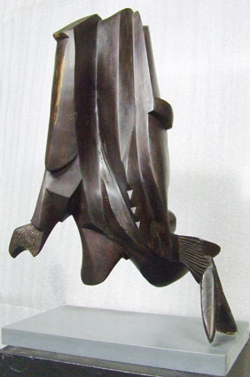 JJ den Houting “Bird form II.” – wood – 50x20x10 cm – acq. 87-26 - Coll. Pretoria Art Museum, Pretoria