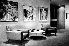 Julius Lionel SHER „Martyr“, 1962 triptych orig. Schlesinger Center, Johannesburg (Directors‘ Reception area), ill. In ARTLOOK 13 Johannesburg, December 1967, p. 6