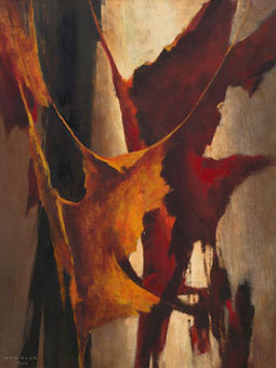 Otto KLAR "Tree bark", 1964 - oil/board - 60x44.5 cm- Lot 479