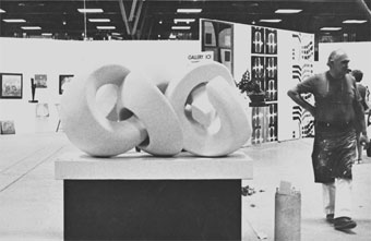 "Interlocking", 1972 - sculpture in polyester resin by Patrick Wilson exhibited at the Living Arts Exhibition, Johannesburg in 1972
