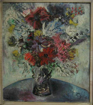 Giorgio PAGI "Bouquet", 1952 - oil/canvas - 51x46 cm