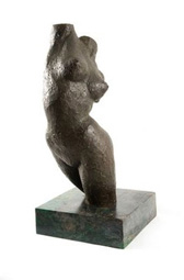 Hennie Potgieter "Female torso", 1963 bronze - ed. unknown - 44cm H excluding marble base - auctioned Strauss & Co. 11th June, 2012 - Lot 290