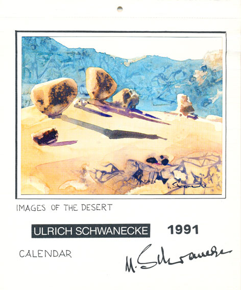 Ulrich Schwanecke produced art calendars showing his works, over many years