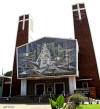 Armando BALDINELLI mural at Catholic Church "Our Lady of the Wayside", Maryvale, Johannesburg (img per Facebook March 2015  Gail Scott Wilson)