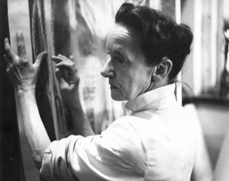 Heidi Herzog sketching in her Johannesburg studio in 1963 (Photo  Coen C. Oosthuysen, Johannesburg)