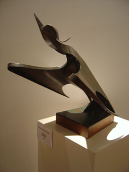 George JAHOLKOWSKI "Waterbird" ("Watervol") - copper sheet - 39cm H (Rembrandt Art Foundation)