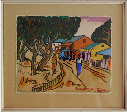 John McLaren "A street in the Lowveld" - signed: J McLaren