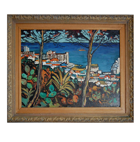 John McLaren "Sea Point Bay" undated - acryl - signed: J. McLaren