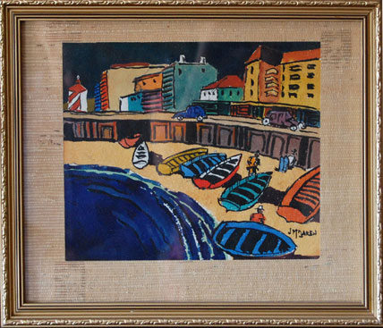 John McLAREN "Boats" - signed: J McLaren 