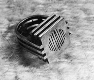 Johan van Heerden silver ring 1969 ill. in ARTLOOK 37 Johannesburg 1969 December, p. 35