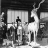 Hennie Potgieter at his studio in Schoemansville 1965, with wife Bettie and visiting artist Elizabeth Benson Macadam