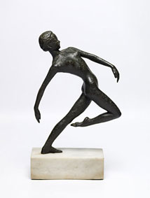 Hennie POTGIETER "Nude dancer", 1969 - bronze - ed. 2/6 - 36cm H excluding marble plinth - auctioned Bernardi Auctioneers, Pretoria - 3rd June, 2013 - Lot 450