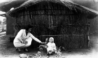 Stephanie with her mother Mollie somewhere in Central Africa